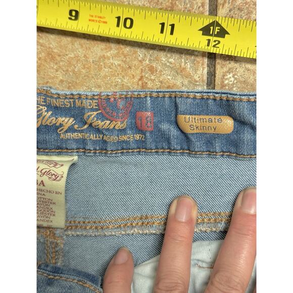 Women’s Faded Glory Ultimate Skinny Jeans In Medium Blue Wash - Size 18 Ankle - Picture 10 of 12